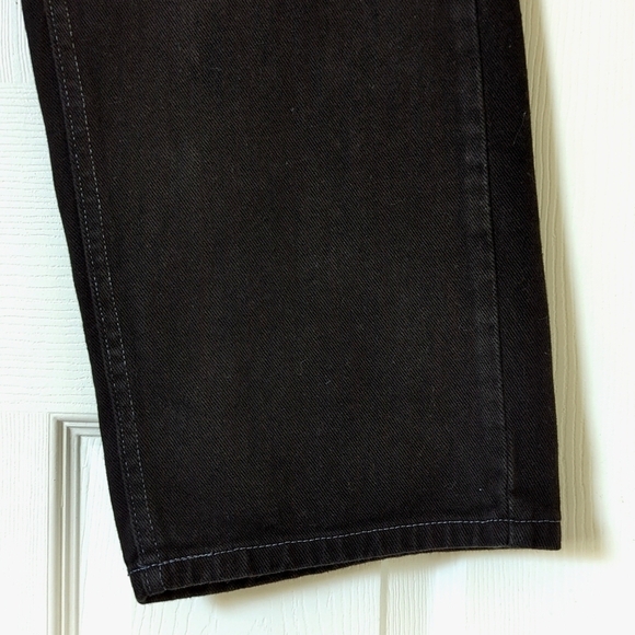 Lee 90's Vintage Classic High Waisted Relaxed Straight Leg Denim Jeans Black 16 - Picture 16 of 16